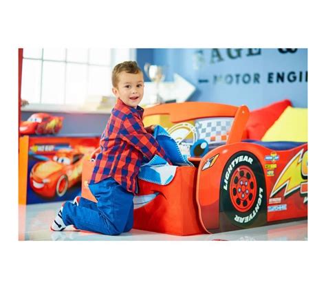 Lit Pour Garçons Cars Flash Mcqueen Rangement Et Pare brise Lumineux