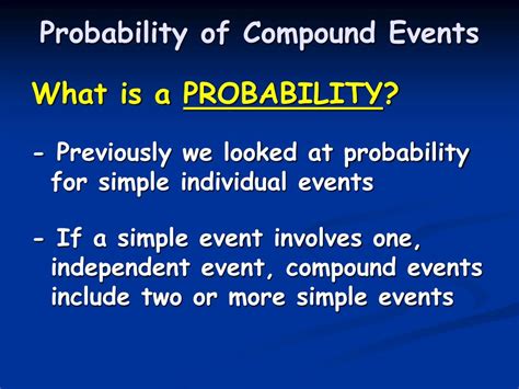 Ppt Probability Of Compound Events Powerpoint Presentation Free