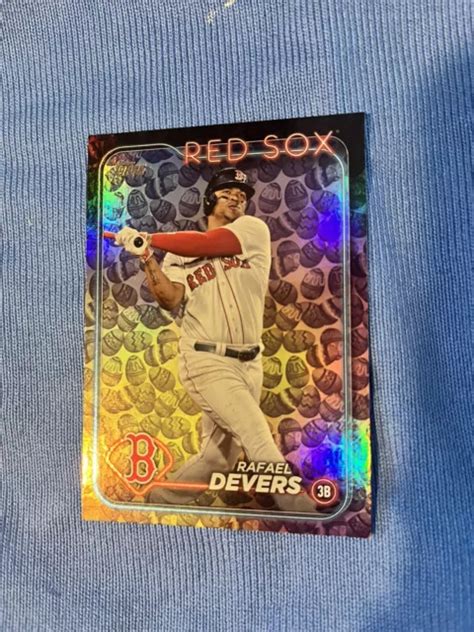 2024 TOPPS SERIES 1 Rafael Devers 22 œuf de Pâques parallèle Boston