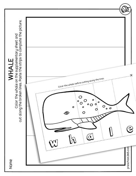 Whales Preschool Activities