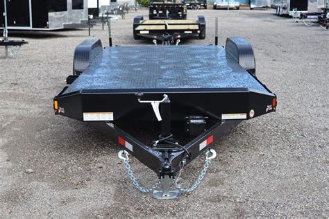 7 X 20 16 4 Steel Deck Car Hauler Trailer For Sale