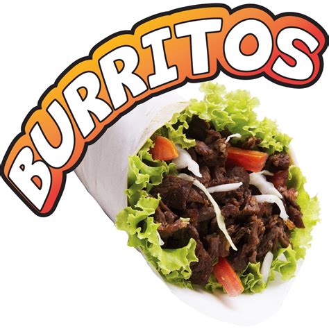 Burritos 36 Concession Decal Sign Cart Trailer Stand Sticker Equipment