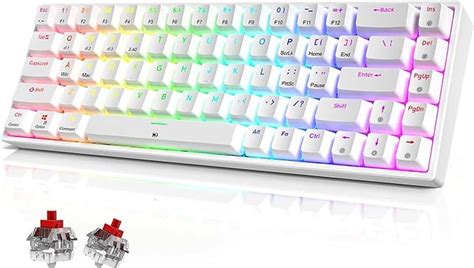 Tecurs Ghz Bluetooth Wired Mechanical Gaming Keyboard Keys