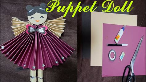 How To Make Beautiful Paper Puppet Doll DIY Crafts Tutorial Origami