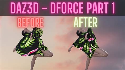 Daz3d Tutorial DForce Part 1 Basics YouTube