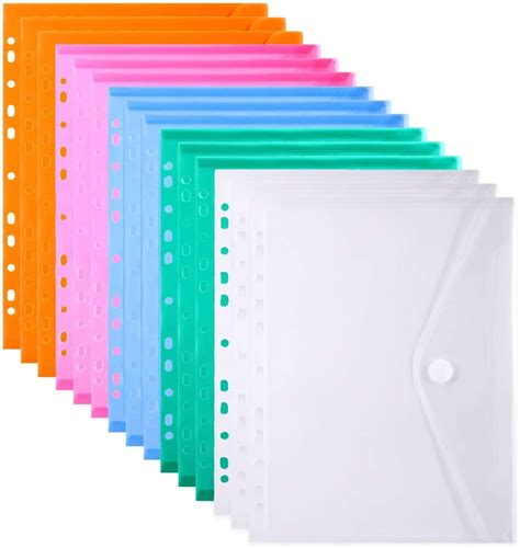 Plastic Envelopes Closure Rings Clear Plastic File Folder A4 2023