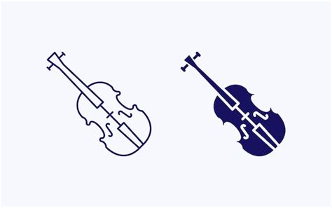 Premium Vector Violin Illustration Icon