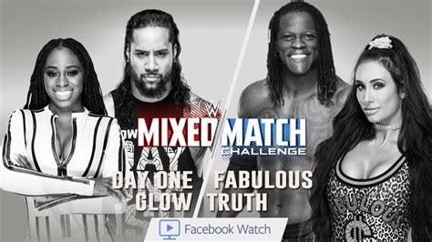 WWE Mixed Match Challenge Carmella R Truth Vs Naomi Jimmy Uso