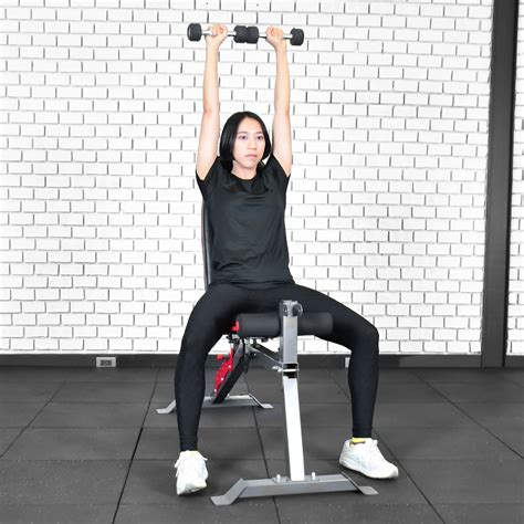 Seated Dumbbell Shoulder Press เครื่องออกกําลังกาย Irontec