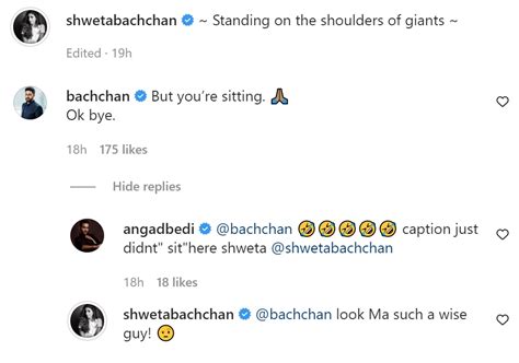 Shweta Bachchan reacts to Abhishek’s comment on old pic with Amitabh ...