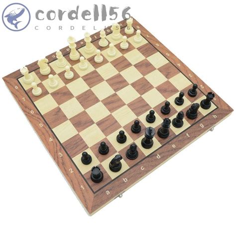 Cordell Solid Wooden International Chess Chessboard Foldable