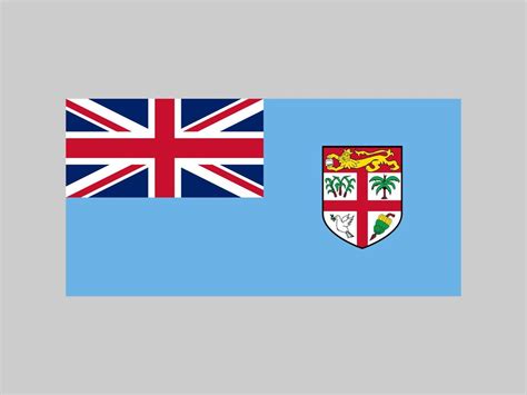 Fiji flag, official colors and proportion. Vector illustration. 7875641 Vector Art at Vecteezy