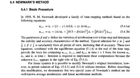 Develop A Matlab Function For The Newmark’s