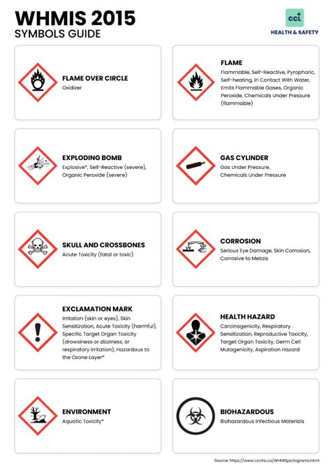 Guide To Whmis Symbols In 2024 Understanding Safety With An Informative Infographic And