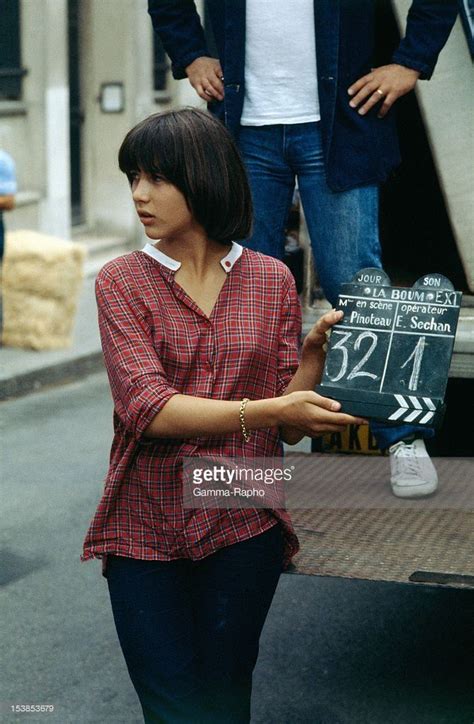 Actress Sophie Marceau On Set Of Movie 'La Boum' Directed By Claude ...