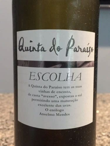 Quinta Do Paraiso Escolha Vivino US