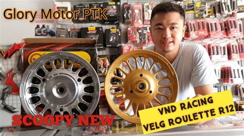 Velg Vnd Roulette Ring Scoopy New Gold Matte Vs Chrome Mana Yang