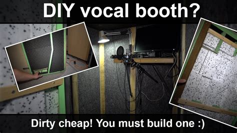 Ultra Cheap Diy Microphone Vocal Booth With Extra Features Youtube