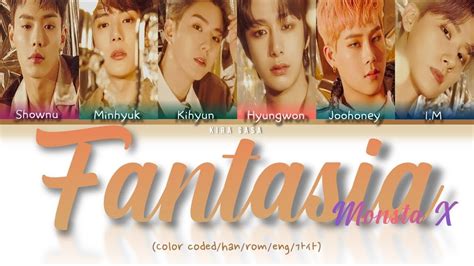 MONSTA X FANTASIA Lyrics Color Coded Han Rom Eng YouTube