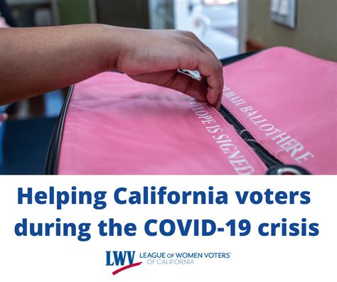 League Advocates To Help California Voters Safely Cast Ballots In The