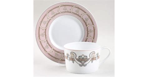 Serenade Beige Flat Cup Saucer Set By Ceralene Replacements Ltd