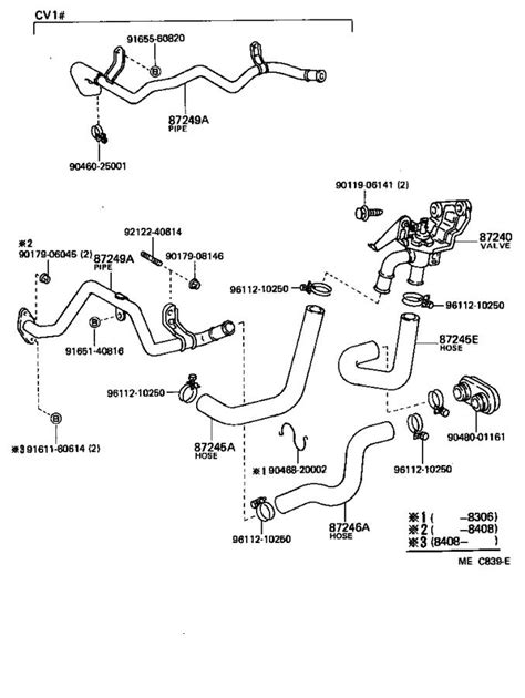 1997 Toyota Camry Heater Hose Diagram Diagramwirings