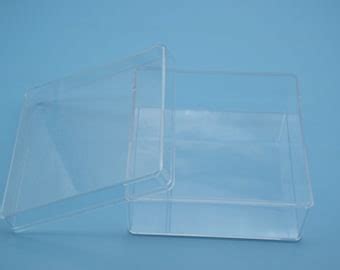 1pieces 90mmx90mmx70mm Square Clear Plastic Box Transparent Ps Box With