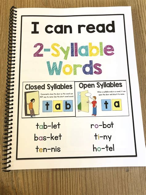 Sarah S First Grade Snippets Teaching Two Syllable Words