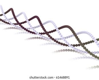 Dna Structure Seen Under Microscope Genetic Stock Illustration ...