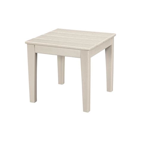 POLYWOOD Newport 18 in. Square Plastic Outdoor Side Table-CT18SA - The Home Depot