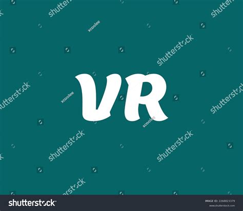 Vr Logo Design Vector Template Stock Vector Royalty Free 2268823379