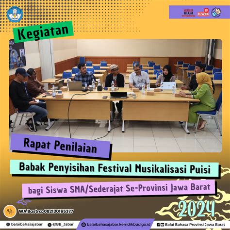 Pendaftaran Festival Musikalisasi Puisi Tahun Balai Bahasa