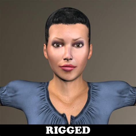 Rigged Beautiful Girl 3d Model By Cgtools