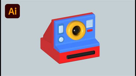 3D Polaroid Camera Adobe Illustrator Tutorial YouTube