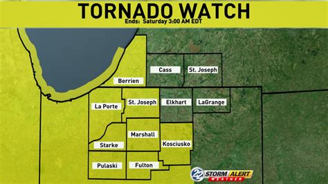 Michiana Tornado Warnings Lifted Watch In Place Through Saturday Morning