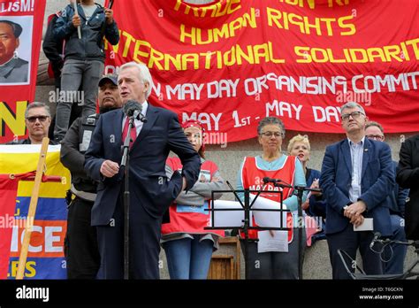 Trafalgar Square London Uk St May John Mcdonnell Shadow