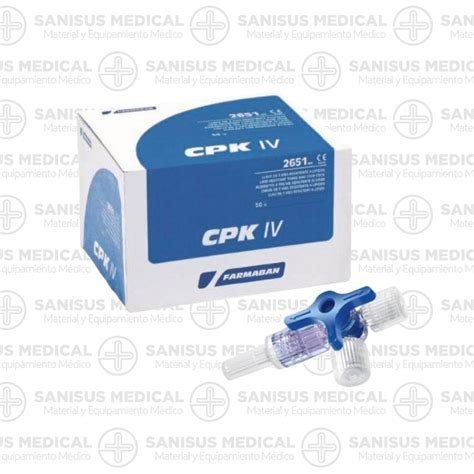 Llave de tres vías CPK IV Caja 50 uds Sanisus Medical