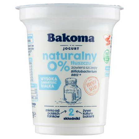 BAKOMA Jogurt naturalny 0 tłuszczu