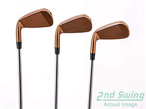 Cobra KING Forged Tec Copper Iron Set 3 PW AW Steel Stiff Right 39 0in