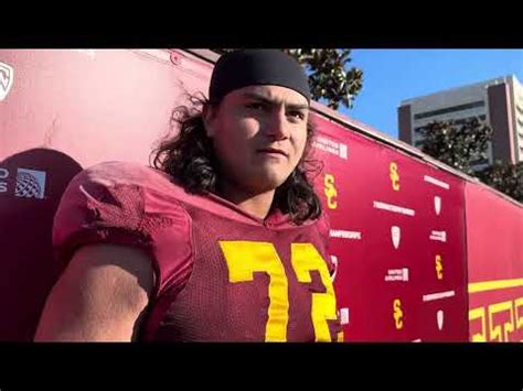 USC LT Elijah Paige After Practice 13 Of Spring YouTube