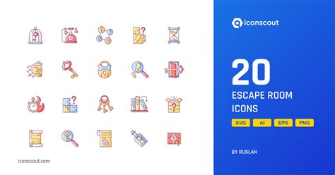 Download Escape Room Icon pack Available in SVG, PNG & Icon Fonts