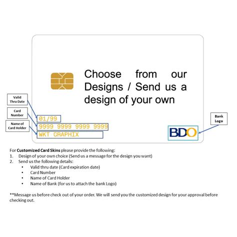 Customized Debit Card Skins For Bdo Bpi Gcash Cards And Other Debit