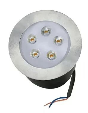 Kit Spot Balizador Led W Embutir Ip Para Jardim E Piso Verde