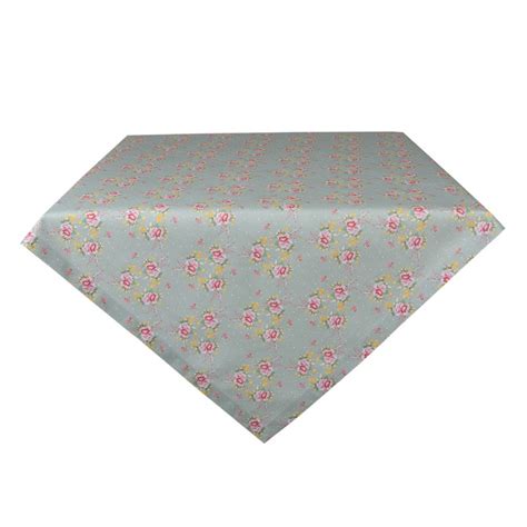 Chb Nappe X Cm Vert Rose Coton Fleurs Carr Nappes De Table