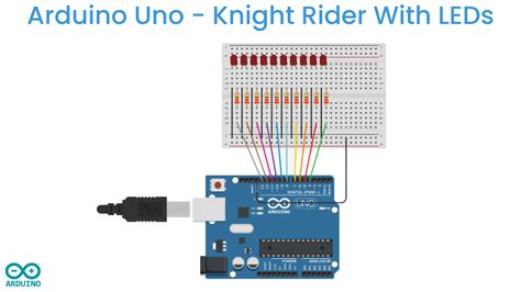 Arduino Knight Rider With Leds