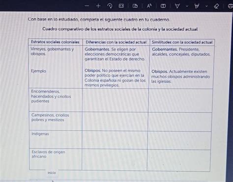 Con Base En Lo Estudiado Completa El Siguiente Cuadro En Tu Cuaderno