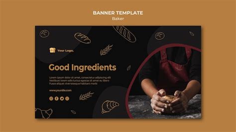 Free PSD | The bakery banner template