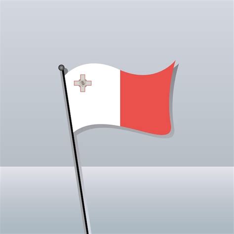 Ilustra O Do Modelo De Bandeira De Malta Vetor Premium