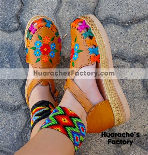 Zj Huarache Mexicano Artesanal Mayoreo Fabrica Para Mujer De