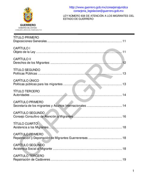 Fillable Online Ley De Atencion Y Apoyo A Migrantes Del Estado De San